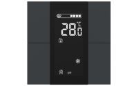 Interra ITR340-1404 iSwitch+ - 4-кнопочный KNX контроллер с ЖК-дисплеем, пластик, антрацит матовый