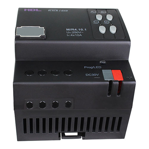 HDL M/R4.10.1 DIN реле, 4-канальное, 10A на канал, KNX