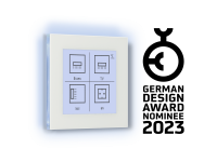 Elsner 71280 Универсальная сенсорная стеклянная кнопка Nunio KNX M-T