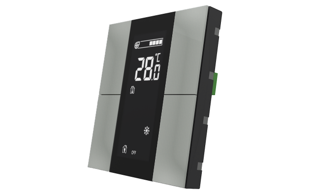 Interra ITR340-1405 iSwitch+ - 4-кнопочный KNX контроллер с ЖК-дисплеем, пластик, серый