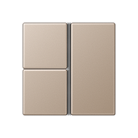 Jung A403TSACH Трехклавишная крышка для KNX, в сборе, цвет: Шампань