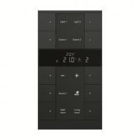 ABB SBR/U10.0.1-885 Регулятор комнатной температуры, 10-клавишный, чёрный бархат, цвет: Чёрный, оттенок: Бархат