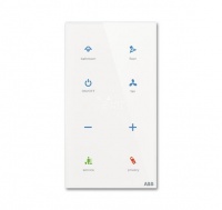 ABB TBR/U4.7.1-CG Сенсор Tacteo 4-кнопочный с RTC, вертикальный, белое стекло, цвет: Белый