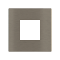 Ekinex EK-SQP-GBR Квадратная металлическая плата, серия Surface, окно 45х45, отделка - матовый никель
