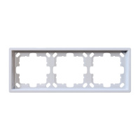 Jasmart Electric FD1003W Рамка серия FD 3-постовая, цвет белый глянцевый, FD1003W