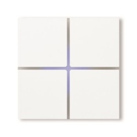 Basalte 202-04 Выключатель SENTIDO, satin white, FT