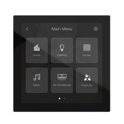 HDL M/PTL4.1-03(6) Сенсорная панель KNX Granite Display, черное стекло (без шинного соединителя HDL-M/PCI2PE.1)