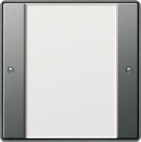 Gira 101120 Сенсорный выключатель 2 1-канальный, цвет: Серый / Белый, оттенок: Лакировка "под сталь"