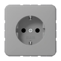 Jung CD 1520 BF GR SCHUKO®-розетка, 16 A 250 В ~, thermoplastic, Серия CD, серый