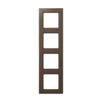 Jung AC 584 MO Рамка 4-ная, вертикальный и горизонтальный монтаж, Дюропласт лакированный, A CREATION, цвет мокко
