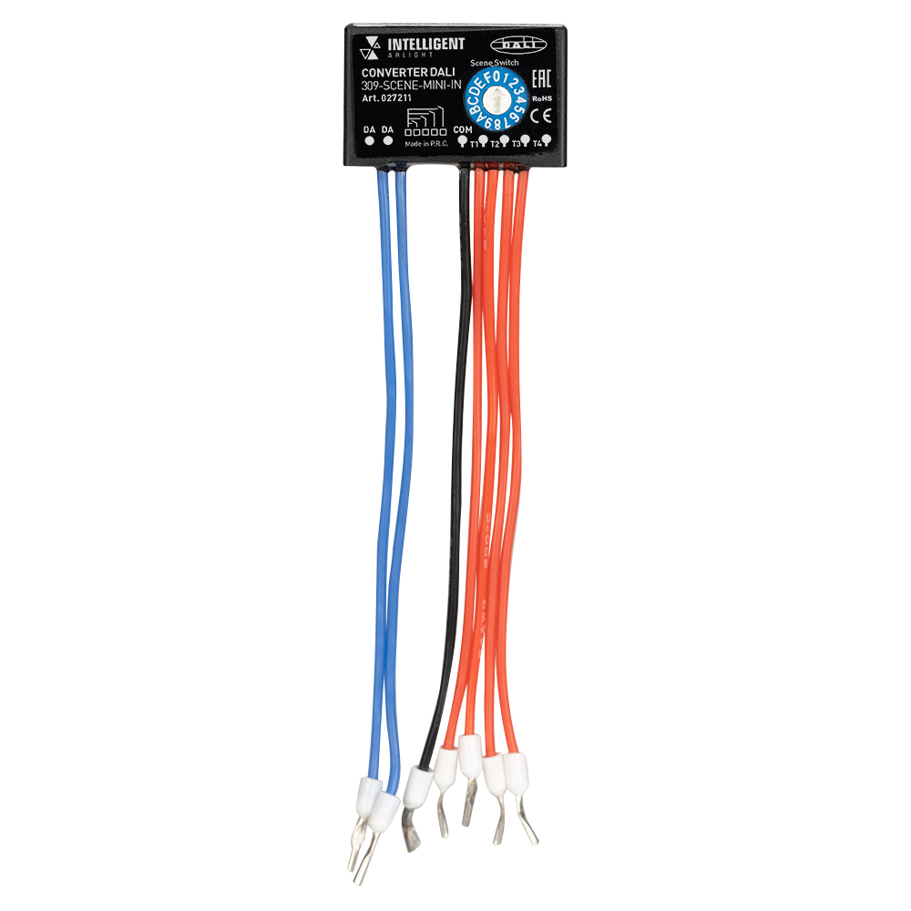 Arlight 027211 INTELLIGENT ARLIGHT Конвертер DALI-309-SCENES-MINI-IN (DALI bus) (IARL, Пластик)