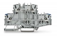 Wago 2002-2702 2-уровн. клемма, 0,25 - 2,5 (4) мм2, серая, L/N