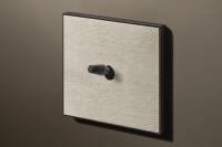 Lithoss LI0010103 Двухпозиционный переключатель Cockpit, цвет: Нержавеющая сталь / Черный, оттенок: Текстурированный (конус)