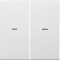 Berker 80960389 Кнопка, 2-канальная, S.1, Easy, цвет: Белый, оттенок: Полярная белизна, глянцевый