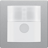 Berker 85341224 Инфракрасный датчик движения «Комфорт», 1,1, Q.1/Q.3, алюминиевый, бархатный лак, цвет: Серый, оттенок: Алюминиевый, бархатный лак