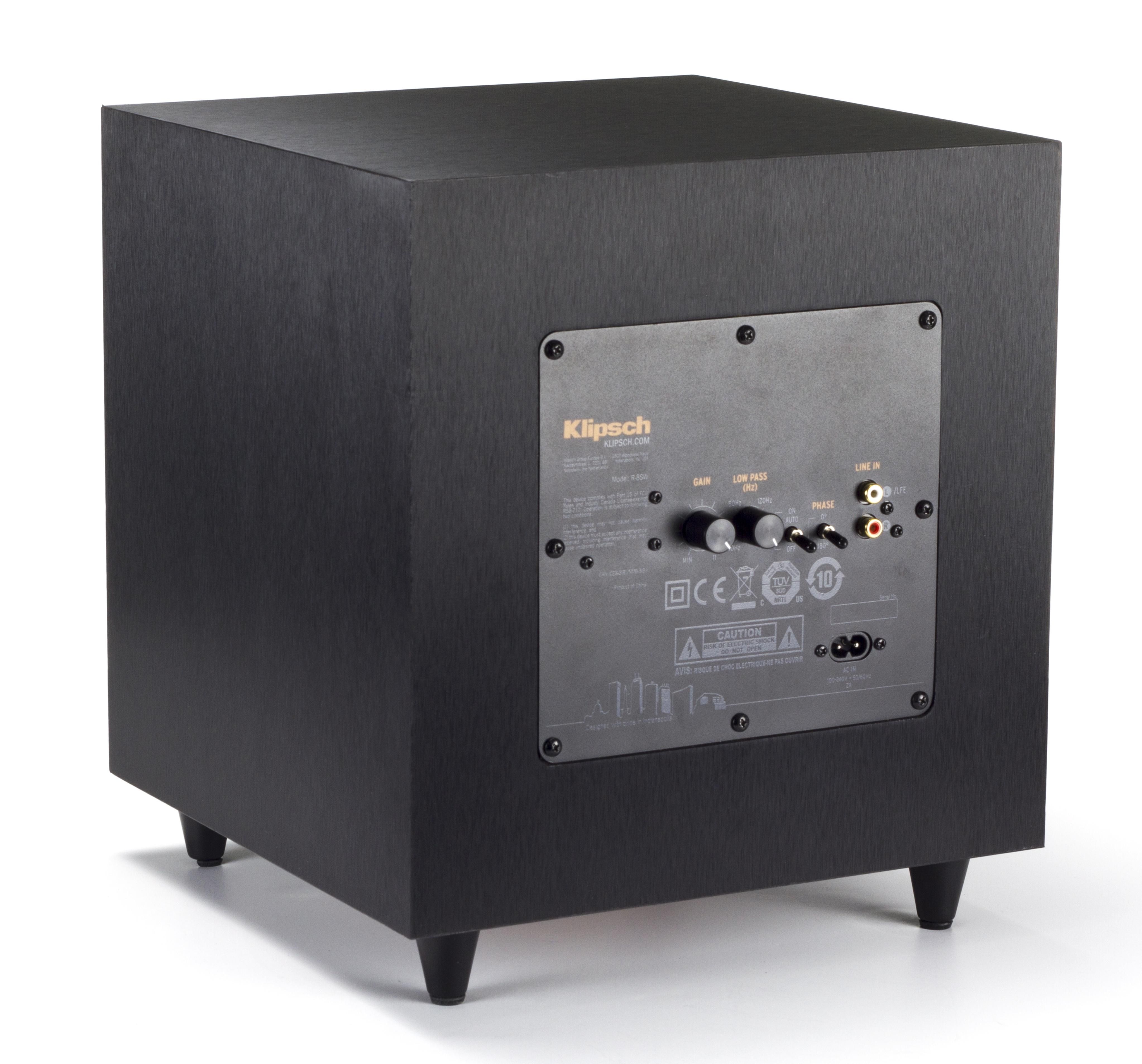 Klipsch 164405 Сабвуфер Klipsch R-8SW black, цвет: Чёрный