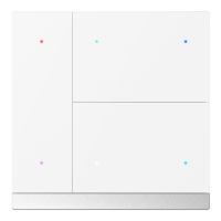 GVS CHPB-06/02.1.20 Клавишный выключатель Waltz, 3 клавиши, металл белый