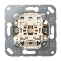 Jung 531-41 U Одноклавишный механизм кнопок без фиксации, Кнопка с нормально разомкнутыми контактами 2 x 2  и нейтральным положением