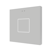 Zennio ZVI-F1-S Flat/Выключатель KNX сенсорный с подсветкой, цвет: Серебряный
