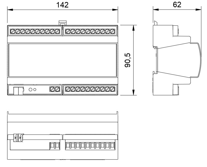 Atrel ACT-K1600-1 KNX Актуатор универсальный реле/жалюзи на DIN рейку