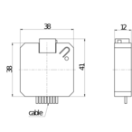 B.E.G. 93365 KNX Кнопочный интерфейс PBM-KNX-DX-4W