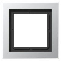 Jung ALD 2981 Рамка 1-ная, вертикальный и горизонтальный монтаж, LS-DESIGN, алюминий