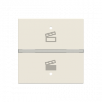ABB N2221.9 BB N2221.9 BB - Крышка рокера Символ сцены KNX - 2M - Total White