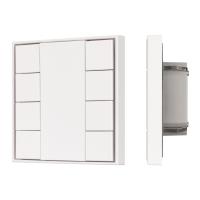 Arlight 037723 INTELLIGENT ARLIGHT Кнопочная панель KNX-301-22-8-SH-IN White (BUS, Frame) (IARL, IP20 Пластик, 3 года) 037723