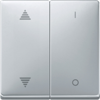 Schneider MTN626760 Клавиша для модуля 2-кнопочного выключателя, рис ВВ/ВН, 1/10, SD, цвет: Алюминий, оттенок: Лакированный