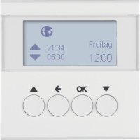 Berker 85741189 Таймер для вставки жалюзи, S.1/B.3/B.7, полярная белизна, цвет: Белый, оттенок: Полярная белизна, глянцевый