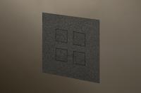 Lithoss LI0020209 Выключатель Trimless, цвет: Чёрный, оттенок: Текстурированный