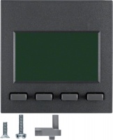 Berker 75860085 Информационные дисплеи, S.1/B.3/B.7,  антрацитовый, матовый, цвет: Антрацит, оттенок: Матовый