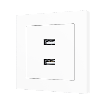 Zennio 8300007 + 8300008XX ZS55 – USB-зарядное устройство