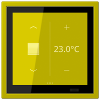 Jung LCZ 459 BFD1S249 KNX комнатный контроллер LS TOUCH, Цвет: Зеленый, оттенок: Оливковый, яркий