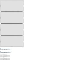 Berker Easy 80164780 Клавишный сенсор «Комфорт», S.1/B.x, цвет: Белый, оттенок: Полярная белизна