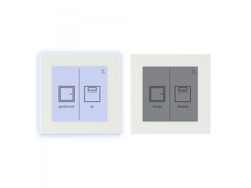 Elsner 71280 Универсальная сенсорная стеклянная кнопка Nunio KNX M-T