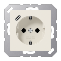 Jung A1520-18C Розетка 2К+З 16А 250В~, с разъемом  USB Typ C