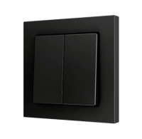 Zennio ZS552PB4A Кнопочный выключатель ZS55 для подключения к 4 бинарным входам, 2-клавишный