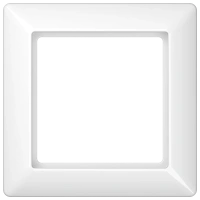 Jung AS 581 WW Рамка 1-ная, вертикальный и горизонтальный монтаж, duroplastic, AS 500, белый