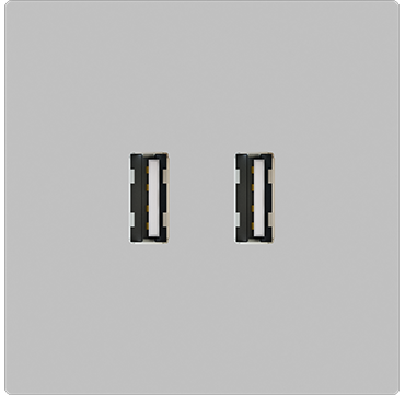 Zennio 8300007 + 8300008XX ZS55 – USB-зарядное устройство