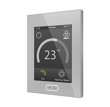 Zennio ZVIZ40GW Емкостная сенсорная панель Z40, цвет: глянцевый белый