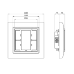 B.E.G. 93172 KNX кнопочный PB-KNX-ST, цвет: Белый
