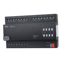 HDL M/W04.10.1 DIN контроллер моторизованных штор, жалюзи, роллет на 4 канала, 10А