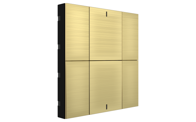 Interra ITR340-0613 iSwitch+ - 6-кнопочный KNX выключатель, алюминий, шампань матовый
