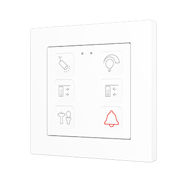 Zennio ZVITR55X6 Емкостный сенсорный переключатель с RGB-подсветкой (55 x 55 мм) Tecla RGB 55