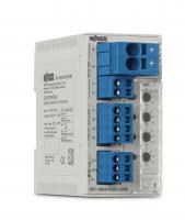 Wago 787-1664/000-080 Electronic circuit breaker, 4-channel, 24 VDC input voltage, adjustable 1 - 10 A, IO-Link