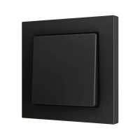 Zennio ZS551PB2A ZS55, Простая мягкая кнопка для 2 бинарных входов 55x55 мм – Антрацит