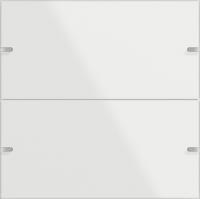 Gira 502212 Hаб.клав. 2-м сенс.выкл.4 TS4 белое стекло, цвет: Белый