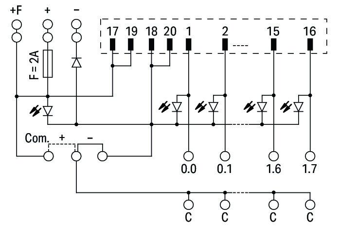 Wago 704-2024 Интерфейсный модуль T16ES-2-FALALV