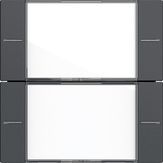 Gira 577228 Набор клавиш двойн. с полем для надписи для сенсорного выключателя 4 System 55